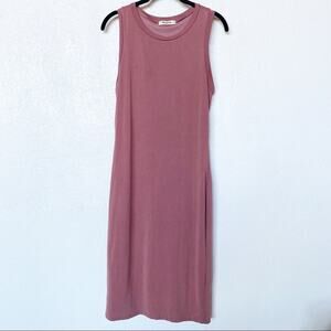 Mikey & Joey Crewneck Sleeveless Dress Mauve Size Large